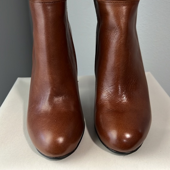 Aldo Morono Brown Leather Heeled Boots - Picture 3 of 10